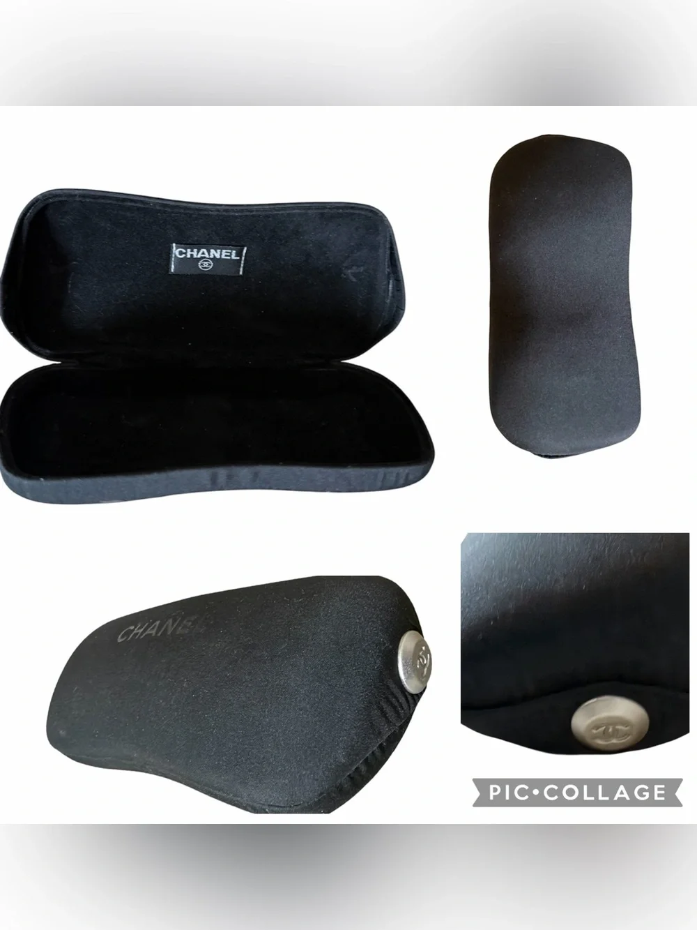 CHANEL Black Velvet Sunglasses Case